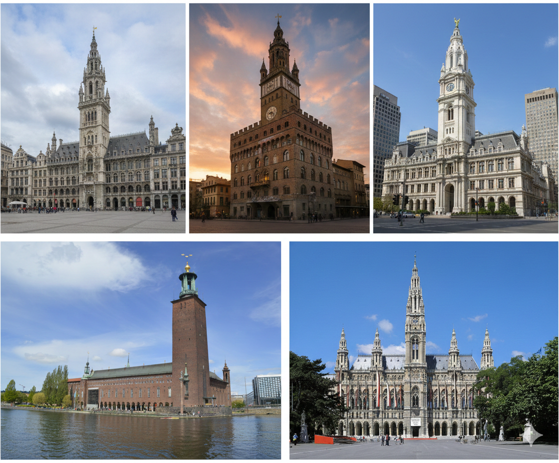 Ayuntamientos Históricos. Símbolos de la autonomía civil frente a la corona o la iglesia