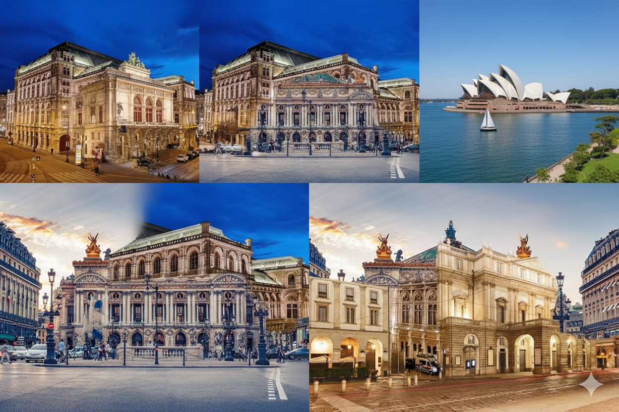 Teatros de Ópera y Auditorios. Templos de la alta cultura con acústica perfecta y opulencia decorativa